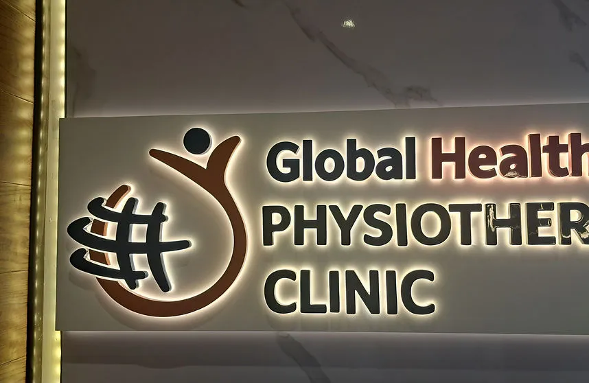 Global Health Physiotherapy Clinic Sign Board